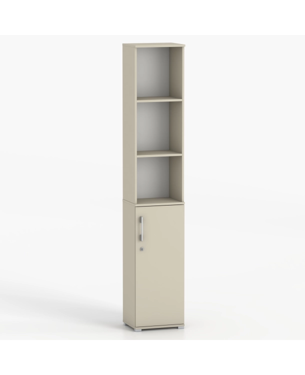 Szafa z półkami 189 cm 1D w kolorze kaszmirowym 40 - 50 cm